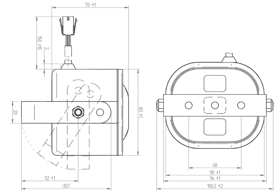 Interior multi tones box (3 sounds) for bus and coach